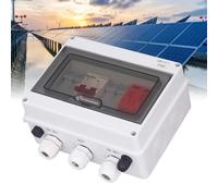 SustVita Solar Combiner Box 500V 63A with 40KA Arrester Device and IP65 Enclosure featuring a 2P DC Breaker for Outdoor PV Combiner Box Applications