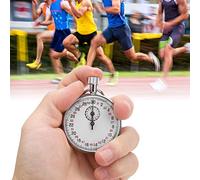 SustVita Sports Chronograph Timer Handheld Sports Stopwatch Durable Stainless Steel Mechanism for Race Track and Competition Timing Device