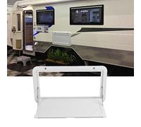 SustVita Table à Manger Murale, Table de Pliage RV avec Verrouillage, Table à Manger Pliante Externe en Alliage en Aluminium pour Une Utilisation en Plein air dans Le Bateau (Blanc)