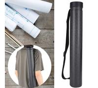 SustVita Tube de Rangement de Dessin en Plastique, Tube de Peinture télescopique, Fournitures d'art de Texture Mate pour Un Transport sûr (Noir)