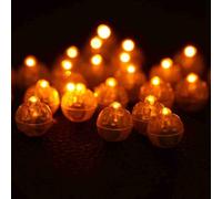 SustVita Weatherproof LED Ball Lights 100Pcs / Lot Mini Round LED Lamps, Colorful Balloon Lights for Holiday Party Decoration (Yellow)