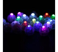 SustVita Weatherproof LED Ball Lights 100Pcs / Lot Mini Round LED Lamps, Colorful Balloon Lights for Holiday Party Decoration (Colored)