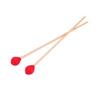 SustVita Yarn Head Marimba Maillets avec poignées lisses en hêtre pour joueurs intermédiaires, un ensemble de maillets à percussion pour une portée et un contrôle accrus, rouge