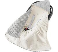 Susurration Couverture Enveloppante Bébé Chanceliere Enveloppante Bébé Poussette ou Siege Auto Cosy Lavable nid d Ange pour Naissance Enfant 90 x 90 cm (Bourgeons d'arbres)