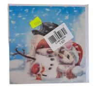 SUSY CARD 11427671 Carte de vœux de Noël, effet 3D, Motif : Mylo Snowman