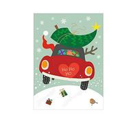 Susy Card 40023465 - Carte de vœux de Noël, mini voiture, 1 pièce