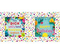 SUSY CARD Carte d'anniversaire 3D Sliding card "Confetti