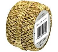 Susy Card Onnet 11103991 Boule de Noël en corde sous film rétractable Doré 20 m