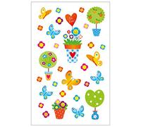 Susy Card Lot de 3 autocollants en forme de carte naturelle 1,FSC, 3 feuilles Motif : 18.