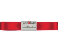 SUSY CARD Ruban cadeau "double satin" 15 mm x 3 m rouge