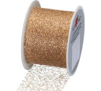 SUSY CARD Ruban cadeau sur bobine "Lace metallic" or