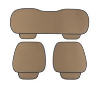 Susy Shop Housse de siège universelle pour voiture, kit de 3 pièces, 2 avant, 1 arrière en tissu d'été de couleur beige