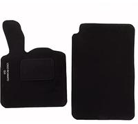 Susy Shop Tapis de voiture compatibles Smart | en moquette noire | logo brodé | tapis texturés déchirants | w450 - w451 - w453 | accessoires intérieurs automobiles (W451 - deuxième série)