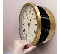 Suszian Coffre-Fort Secret Horloge Murale, Horloge Murale caché boîte de cachette Argent cachette Bijoux Objets de Valeur de Stockage de trésorerie Horloge Murale Compartiment cachette boîte