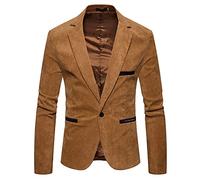 sutelang lurryly Blazer Homme Veste Casual Elegant Slim Fit Blazer Un Bouton D'affaires De Mariage Blazer Manteaux Plus La Taille Veste Blazer Homme Bleu Marine