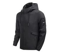 sutelang lurryly Blouson Homme Coupe-Vent À Capuche Imperméable Veste Militaire Pas Cher Marque Blouson Travail Parka Automne Veste D Hiver Pour Homme