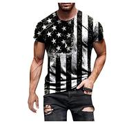 sutelang lurryly T-Shirt Dégradé Hommes éTé Casual à Manches Courtes Haut Muscle Slim Fit Col Rond Chic Blouse Coupe Droite Tops Grande Taille Pas Cher
