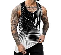 sutelang lurryly T-Shirt sans Manches Hommes D'été Casual Sport Musculation Shirts Débardeu Couleur Unie Confortable Maillot de Corps Débardeur Grande Taille Pas Cher