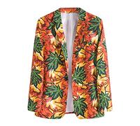 sutelang lurryly Veste Blazer À Fleurs Pour Hommes Veste De Costume Élégant De Robe De Bal De Mariage D'affaires Blazer Homme Slim Fit Beige