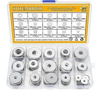 Sutemribor Assortiment de 200 rondelles de garde-boue en acier inoxydable 304-15 tailles - M3 M4 M5 M6 M8 M10 M12