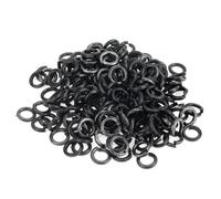 Sutemribor Lot de 210 rondelles de verrouillage M5 en alliage d'acier de qualité 8,8, rondelles de verrouillage fendues pour vis, boulons, rondelles de verrouillage à ressort, rondelles métalliques