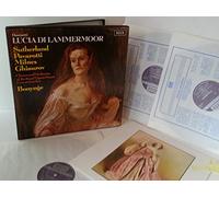SUTHERLAND, PAVAROTTI, MILNES, GHIAUROV, BONYNGE, DONIZETTI lucia di lammermoor, 3 record box set, SET 528-30