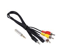 Sutinna Câble AV, Nouvel Adaptateur Audio RCA 3,5 mm à 3 mâles de 27 Pouces pour câble Audio vidéo RCA Prend en Charge 1 à 3 Sorties pour Raspberry Pi 2 modèle B + Plug and Play