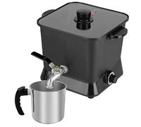 Sutomlo - Melter électrique à grande cire de 4,5 quarts de gallon pour faire des bougies, pot de fusion de cire avec contrôle de la température et buse de coulée pour les fabricants de bougies et les