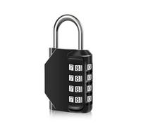 SUTOUG 1 cadenas à combinaison étanche à 4 chiffres avec code numérique, serrure à combinaison en alliage de zinc pour porte, boîte à outils, écoles, gymnase, clôtures, armoire à roulettes et