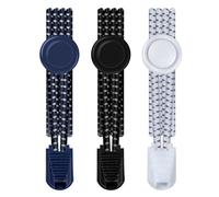 SUTOUG Lacets Paresseux, Homme, Noir/Blanc/Bleu Roi, Taille Unique