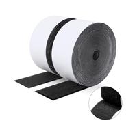 SUTOUG Ruban adhésif double face à crochets et à boucles, 50MM x 5M Ruban adhésif autocollant, bandes robustes, ruban à emboîtement pour cadres de photos, moustiquaires, tapis, bricolage - Noir