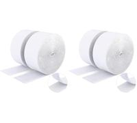 SUTOUG Ruban adhésif double face à crochets et à boucles, 50MM x 5M Ruban adhésif autocollant, bandes robustes, ruban à emboîtement pour cadres de photos, moustiquaires, tapis, bricolage - Blanc