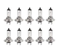 Sutowe 10PCS Ampoule LED H7, 12V 55W 4300 K Lampe H7 LED Automobile Feux de Route et Feux de Croisement, Blanche Phares LED H7 Voiture, Ampoule Extérieure, Remplacement Halogène