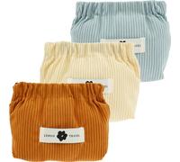 Sutowe 3PCS Corduroy Elastic Hair Tie Organizer, Petite Pochette Maquillage Trousse de Maquillage en Velours Côtelé, Sacs à Main Portables Trousse de Toilette Voyage pour Femme Fille(Bleu/Brun/Beige)