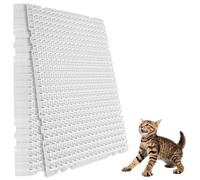 Sutowe Lot de 10 tapis à pointes transparentes pour chats - Tapis répulsif doux pour éloigner les chiens et les animaux - 33 x 40,6 cm - Avec autocollants pour canapé, porte, balcon, terrasse
