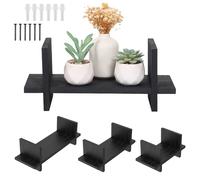 Sutowe Lot de 3 étagères flottantes en bois pour livres, porte-stylos, cadre photo, petites étagères de bureau pour salon, bureau, couloir