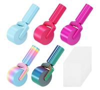 Sutowe Lot de 5 rouleaux d'art diamant avec 100 feuilles de séparation A6 - Outil de bricolage - Broderie strass - Outils de peinture diamant amovibles et accessoires