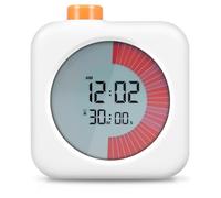 Sutowe Minuteur visuel numérique avec compte à rebours de 60 minutes et réveil 3 en 1 pour enfants et adultes, outil d'entraînement pour la gestion du temps à la maison, l'école, la cuisine, les