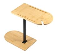 Sutowe Table d'appoint en forme de C rotative à 360 ° - Hauteur réglable de 42 à 78 cm - Table de chevet avec emplacements pour téléphone - Plateau de baignoire pour chaise inclinable et chambre à