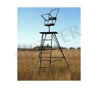 SUTTER Mirador Chasse Autonome et transportable 3,0m / avec Siege Pivotant & Rembourrée/Affût perché & Échelles d'affût