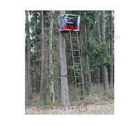 SUTTER Mirador Chasse transportable 5,4m / avec Siege Pivotant & Cache Camouflage/Affût perché & Échelles d'affût