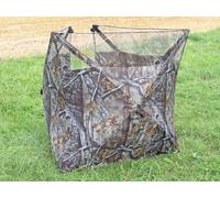 Sutter Tente de camouflage mobile pliable, 125x375 cm, tente de camouflage à 3 côtés pour la photographie de nature, la chasse et l'observation des animaux, avec parasol de camouflage Quick-Up et sac