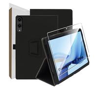 Suttkue Étui de protection pour tablette Doo-g-ee E3 Pro - Avec 1 film de protection anti-rayures - Dureté 9H - Fonction support vertical - Coque de protection pour Doogee E3 Pro - Noir
