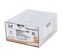 Sutures chirurgicales stériles résorbables Monocryl Plus Ethilon (boite de 36) - 3/0 - 3/8 - 19 mm - 70 cm
