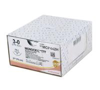 Sutures chirurgicales stériles résorbables Monocryl Plus Ethilon (boite de 36) - 3/0 - 3/8 - 24 mm - 70 cm