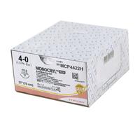 Sutures chirurgicales stériles résorbables Monocryl Plus Ethilon (boite de 36) - 4/0 - 3/8 - 19 mm - 70 cm