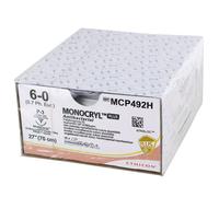 Sutures chirurgicales stériles résorbables Monocryl Plus Ethilon (boite de 36) - 6/0 - 3/8 - 13 mm - 70 cm