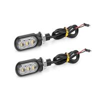 SUTVCM Clignotants Clignotant Moto Feux Signalisation Directionnelle Fluide Lumière Intermittences Pour Bajaj Pour Pulsar 200 NS Pour Pulsar200 RS(TRANSPARENT,2 PIÈCES)