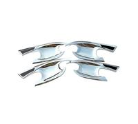 SUTVCM Poignées porte intérieure voiture Couvercle Cuvette Poignée Porte Latérale Voiture Autocollants Protection Extérieurs Pour Hyundai Pour Tucson NX4 2021-2024(Bol Argent)