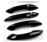 SUTVCM Poignées porte intérieure voiture Couvercle Cuvette Poignée Porte Latérale Voiture Autocollants Protection Extérieurs Pour Hyundai Pour Tucson NX4 2021-2024(Poignée noir brillant)